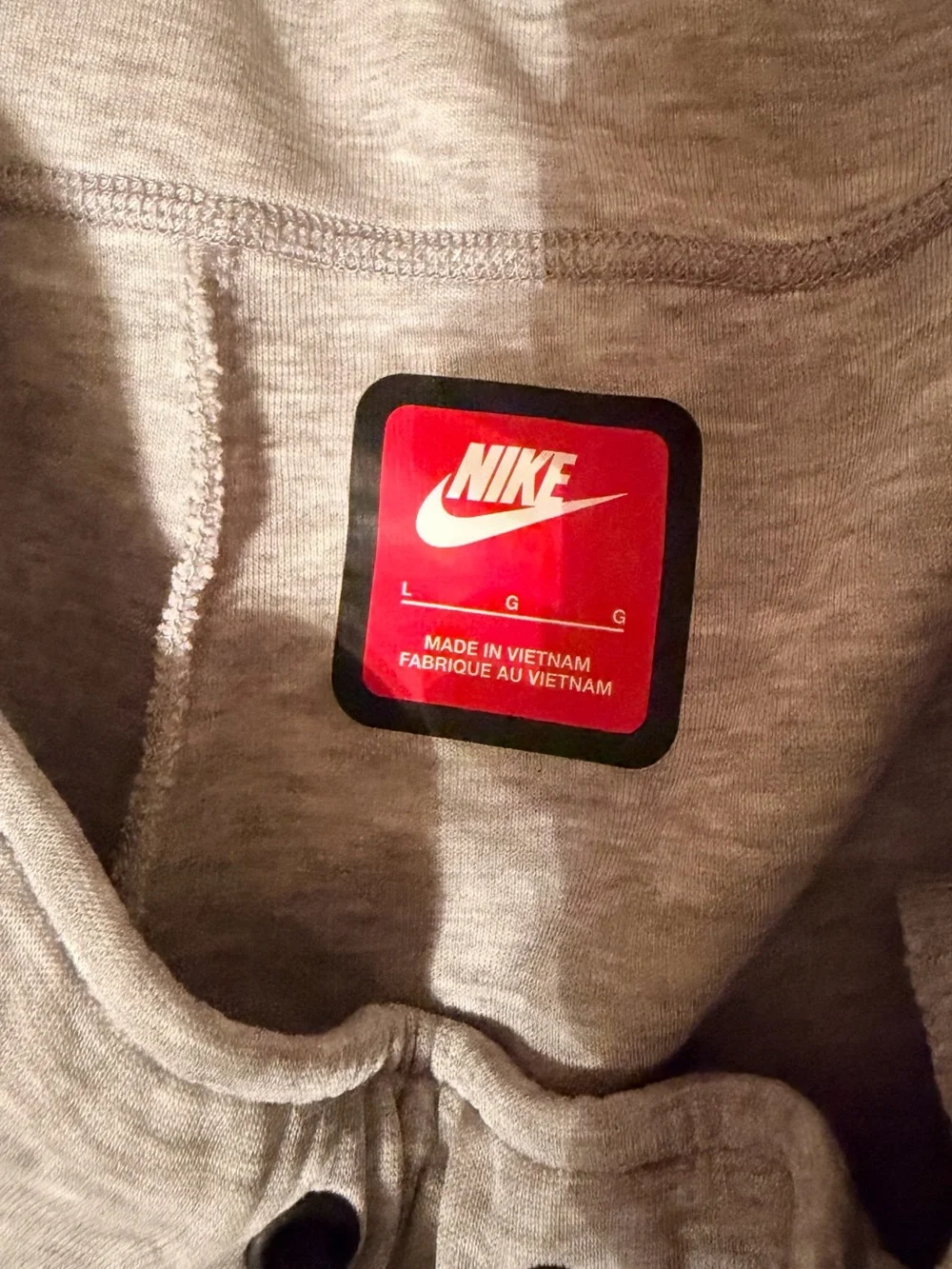 Nike Tech Men’s Grey Fleece Drawstring Shorts
